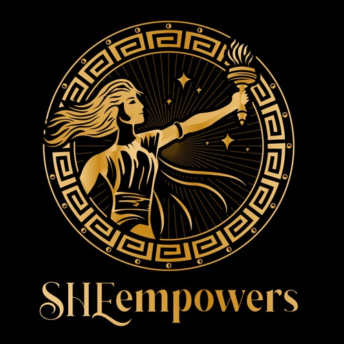 SHEempowers - luxurious design of a woman preferrably in some kind of a circle to appeal to women professionals Design by Jacob Gomes
