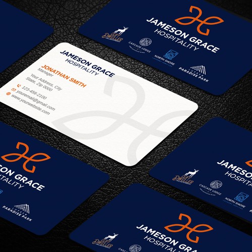 Design Create a modern and clean business card for a parent company with 4 subsidiaries por LAXMI DESIGNHUB