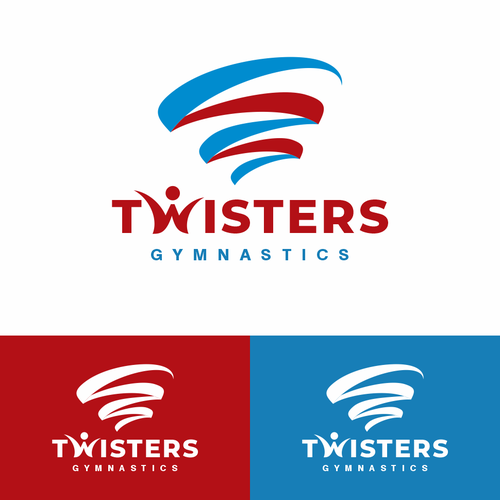 Twister Gymnastics Logo Rebrand - Modern, Exciting, Clean Logo Update for Kids Gymnastics Facility Design by Ok Lis