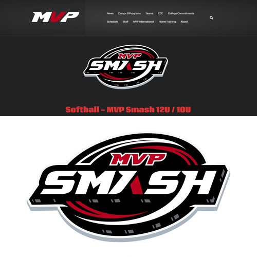 MVP Smash Softball Design by Barokah Studio