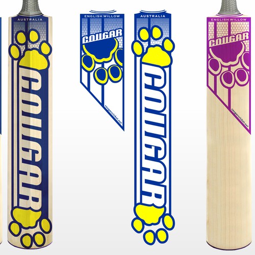 Design a Cricket Bat label for Cougar Cricket Ontwerp door masgandhy