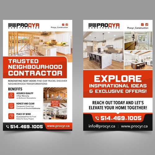 Best Door Flyer for general contractor Design by Artist@Joy Dey