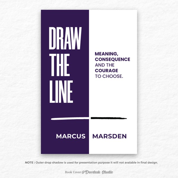 A book cover "Draw the Line"