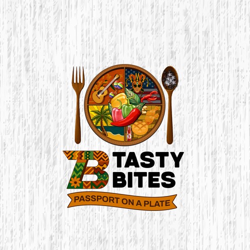 Design a Bold, Soulful Logo for Tasty Bites – Caribbean Meets Southern Comfort Design by TA Shorif