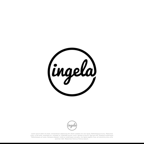 Logo for new international startup - Ingela.com Design by Direwolf Design
