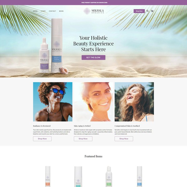 Design by Headmade titled "Solhala Website"