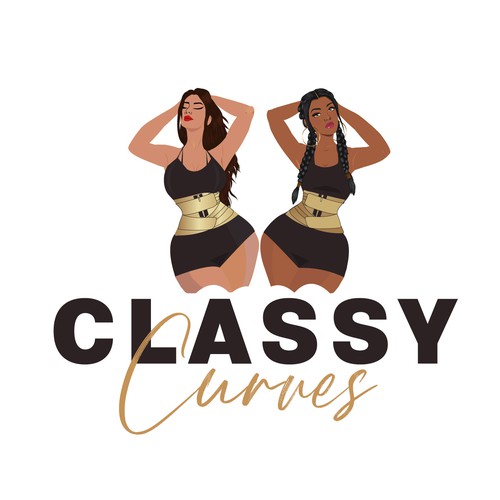 Design Design a classy gym wear logo for all women, with the expectation of appealing to curvy women mainly por HF STUDIO®