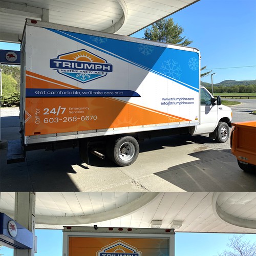 HVAC van wrap Design by Tannovative