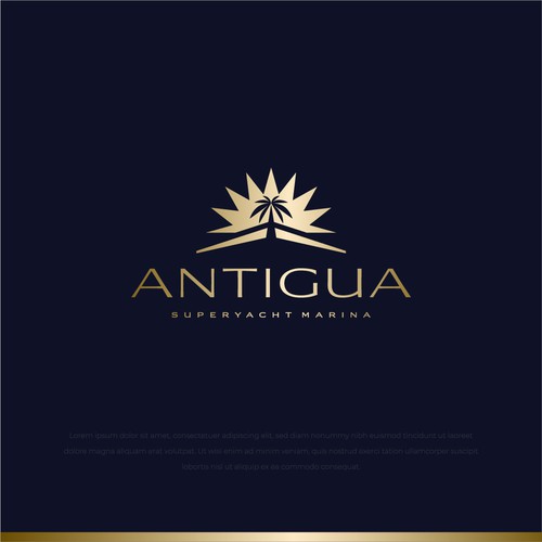 Logo for Antigua Superyacht Marina Design by harrysvellas