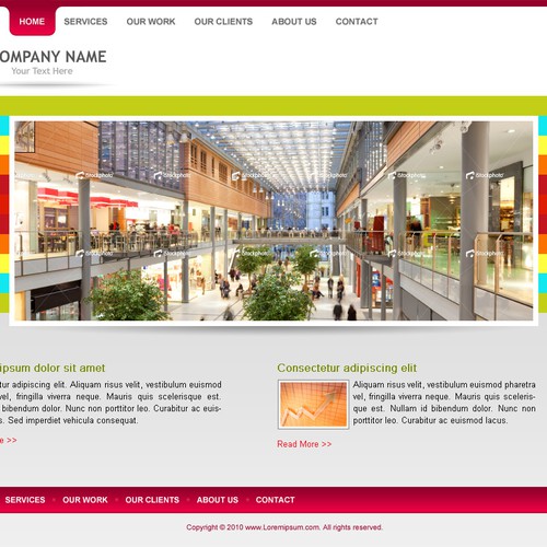 1-3 Page Website Template Design von NaluTC