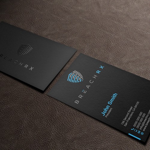 Professional B2B Card for Cyber Security Software Company Design by kaylee CK