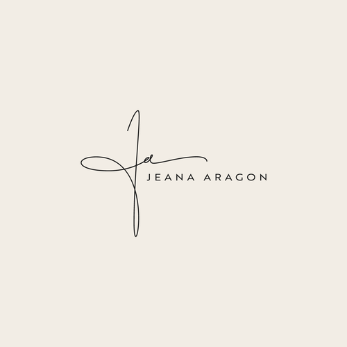 I need an aesthetically pleasing logo that reflects my personal brand (me): Jeana Aragon Design by Ainur Roviq