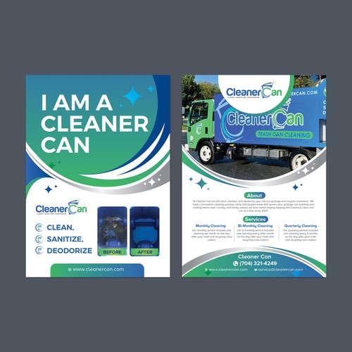 Trash Can Cleaning Business Flyer Design by idea@Dotcom