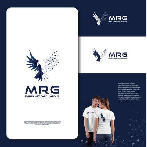 Mockingbird Bird logo for a Cyber-Technology company Design by Megan Tlampic