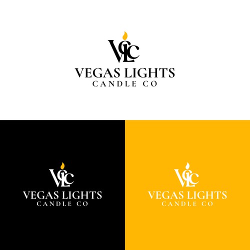 Design a modern fun logo for a candle company in Las Vegas Design by ChemcoRD