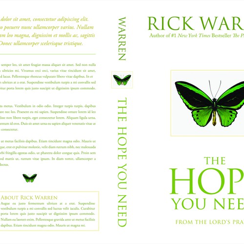 Design Rick Warren's New Book Cover Design por Axiom Design|Works
