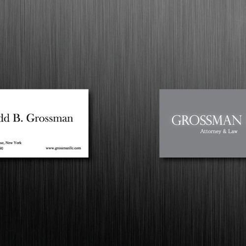 Help Grossman LLP with a new stationery デザイン by Xhizors