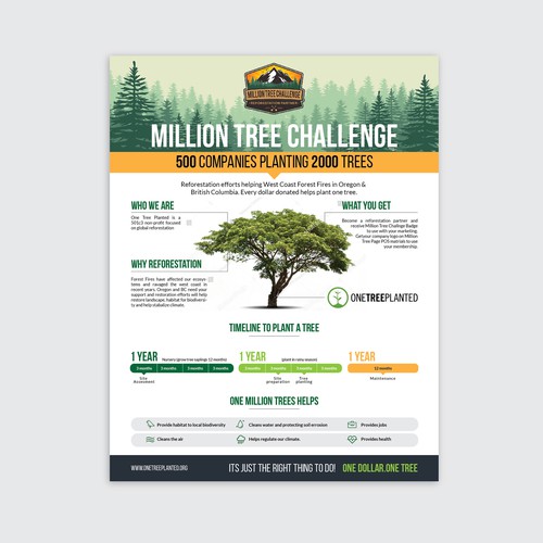 Million Tree Challenge Design by a y a n