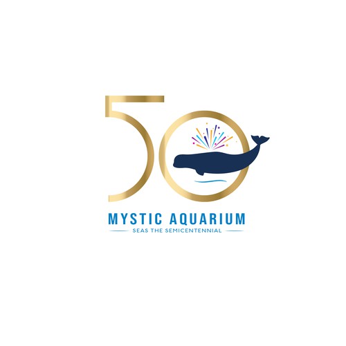 Mystic Aquarium Needs Special logo for 50th Year Anniversary Design by Passionately Curious