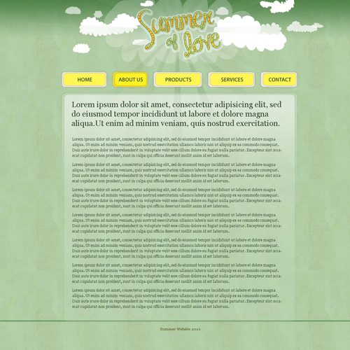 1-3 Page Website Template Design von zine.studios