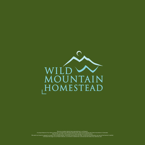 Artistic modern logo needed for a mountain-top flower farm. Diseño de Laㅤras