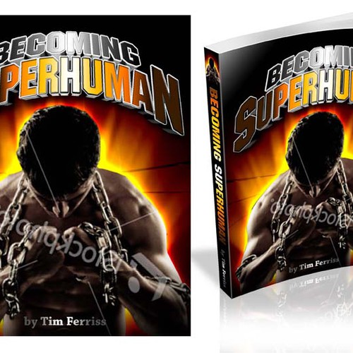 "Becoming Superhuman" Book Cover Design by kristianvinz