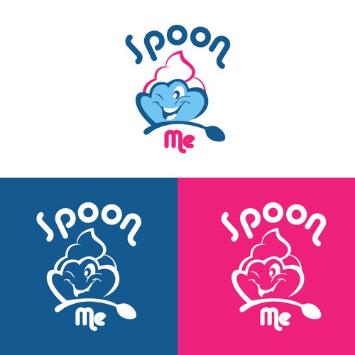 Create a trendy logo for a new Frozen yogurt shop! Spoon Me Yogurt Design by Alpha Creative