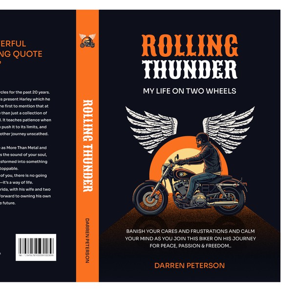 Design by Rendi Radiandi titled "Book Cover Rolling Thunder"