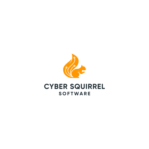 Playful and professional squirrel logo for a software development company Design by ndra.