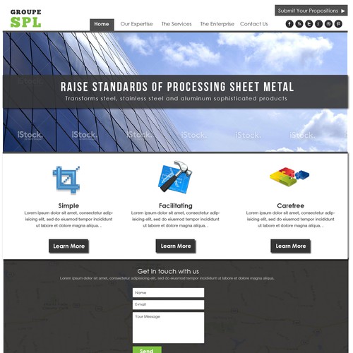 Web page design contest entry by firdol