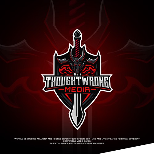 Design An Edgy And Exciting Dark Sword Logo For Esports Company