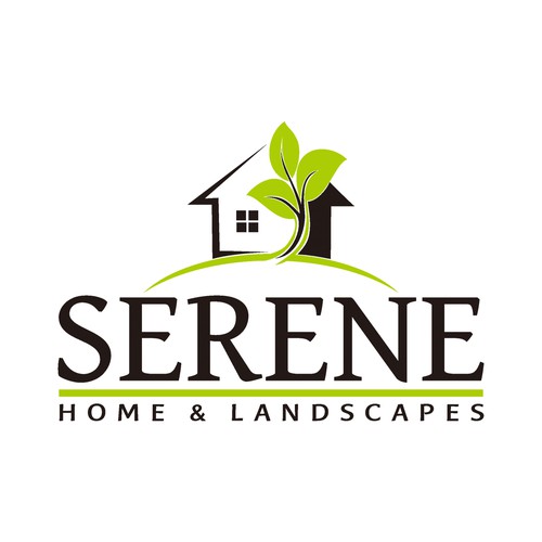 logo for Serene Home & Landscapes Design por Kangkinpark