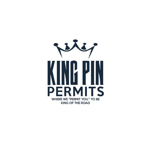 King Pin Permits needs a powerful logo to grab the attention of truck drivers Design by mixi_po