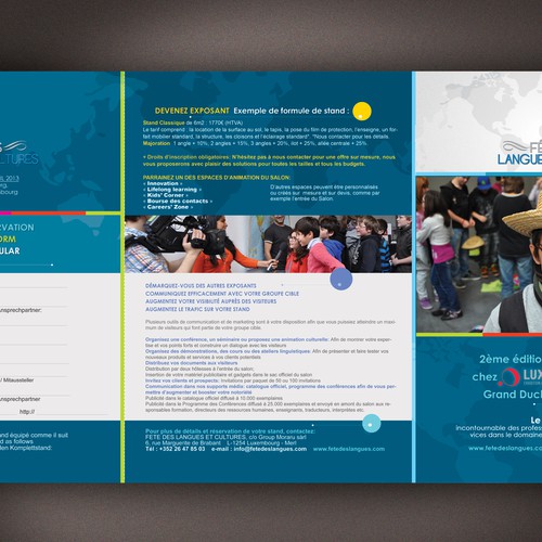 brochure design for Fête des Langues et Cultures – Languages & Cultures Festival  Design por emig