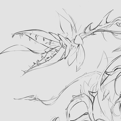 Design a Vicious Monster Plant for a Comic Book Design by SilentWhisper