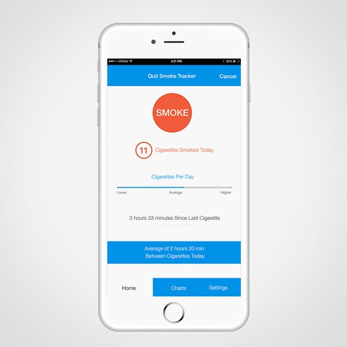 Quit Smoking app for Apple iPhone App design contest