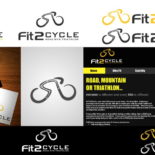 logo for Fit2Cycle Design by Densusdesign