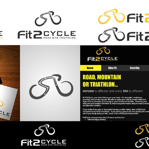 logo for Fit2Cycle Diseño de Densusdesign