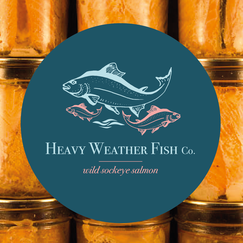 Simplistic and outlined logo for Alaskan commercial fishing business Design by Burine Design