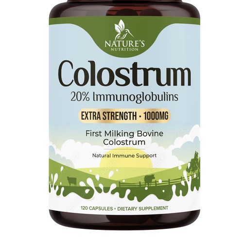 Powerful, Colostrum Design Needed for Nature's Nutrition Design by UnderTheSea™