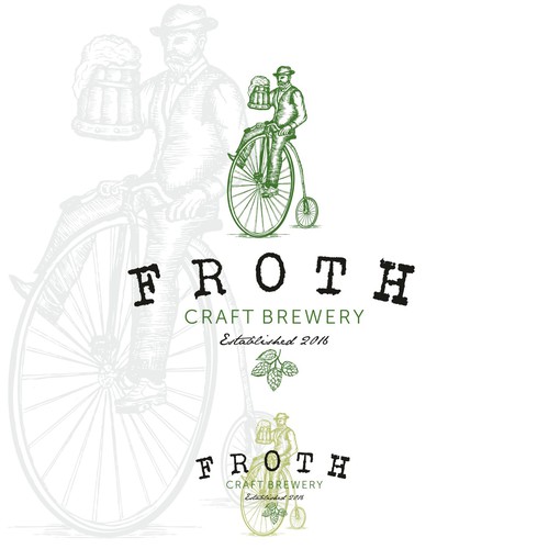 Create a distinctive hipster logo for Froth Craft Brewery Design por Cristian-Popescu