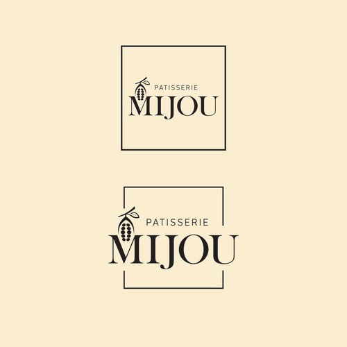 Logo for the modern and creative Patisserie Mijou Design by harivas