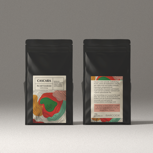 just.chaosofartさんのCascara tea labelデザイン