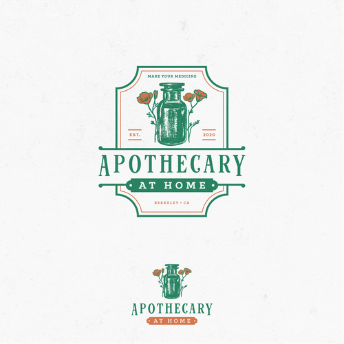 Vintage apothecary inspired logo for herbalist subscription box Design by RobertEdvin