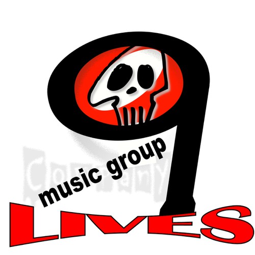 9 Lives Music Group Record Label LOGO Design by Well done designer