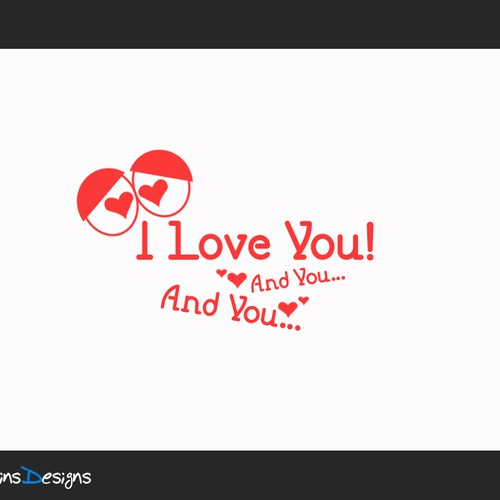 コンペ「"I Love You! And You... And You..." [LOGO - $355]」のデザイン by jj0208451さん 