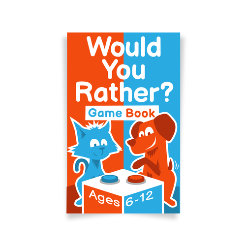 Fun design for kids Would You Rather Game book Design por bloc.