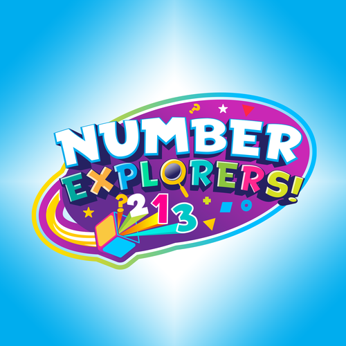 Number Explorers! Logo - Kids Educational Math Show Design by Night Hawk