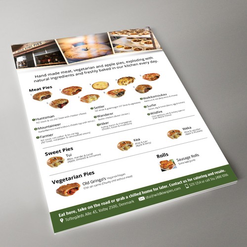 Create a mind blowing advertising pack for new meat pie company Design by Brian Ellis