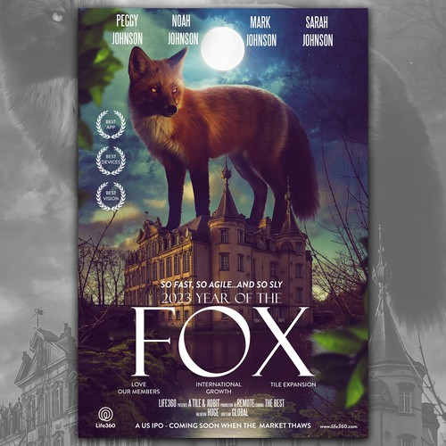 Life360 2023 Year of the Fox Poster Design by mihai313